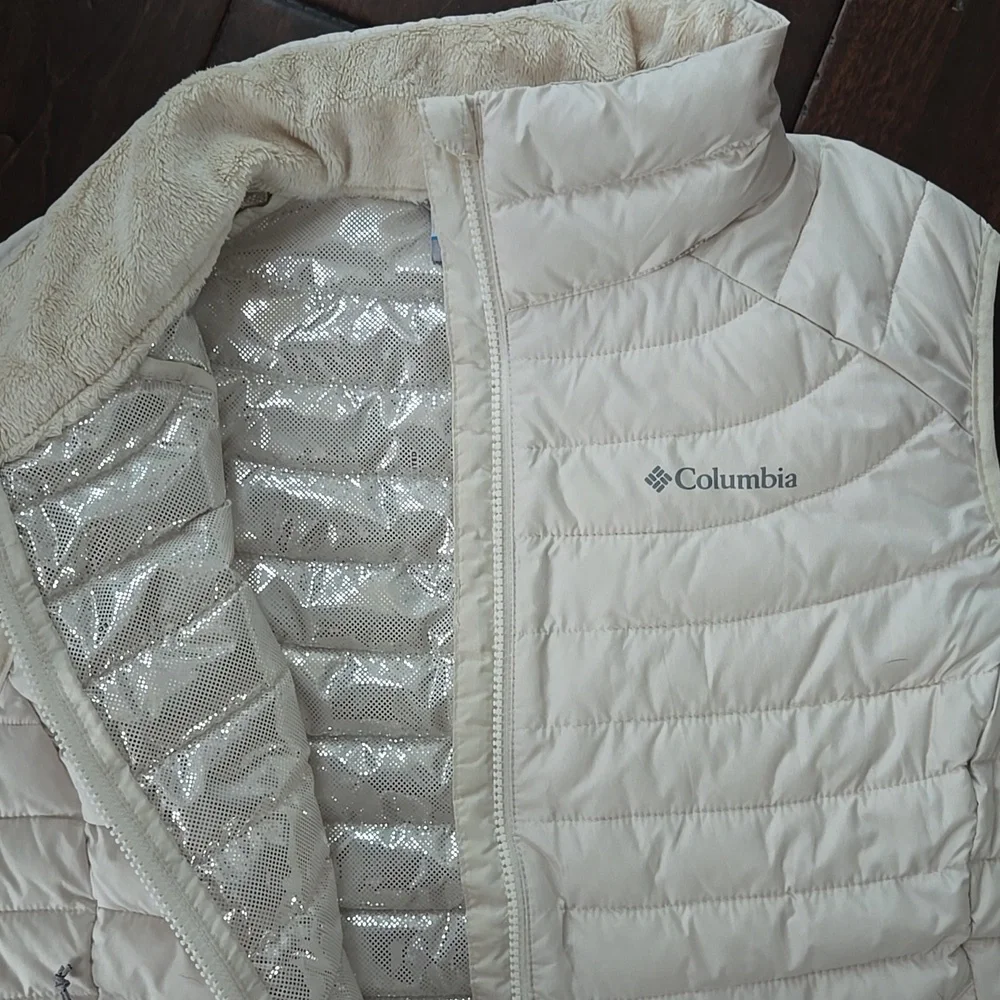 EUC COLUMBIA Powder Lite II Omni-Heat Women's Vest - Picture 3 of 6